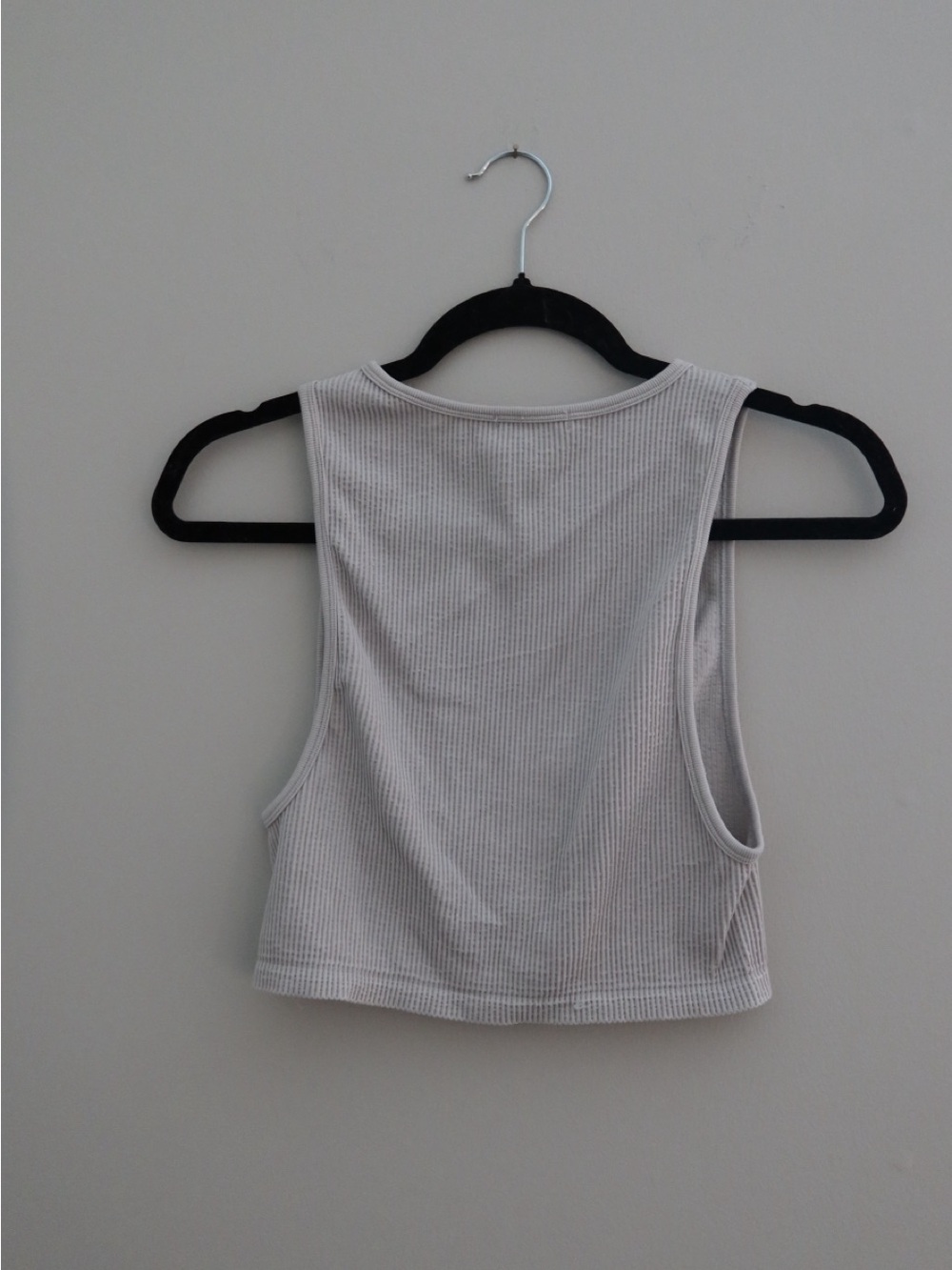 Forever 21 White Ribbed Crop Tank - Picture 2 of 2